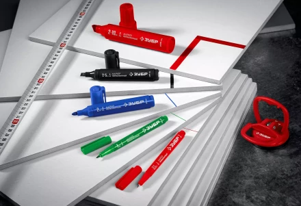 ЗУБР МП-50 синий, 0.5 мм перманентный маркер (06321-7) купить в Тюмени