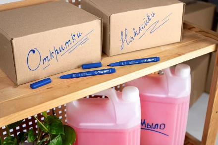 ЗУБР МП-50 синий, 0.5 мм перманентный маркер (06321-7) купить в Тюмени