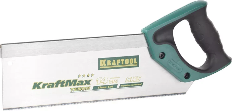 Ножовка с обушком для стусла (пила) KRAFTOOL "KraftMax" TENON, 14 /15 TPI, 300 мм, специальный зуб 15228-30 купить в Тюмени