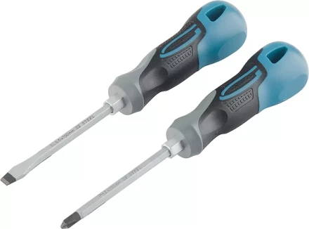 Набор отвёрток комбинированный 2 шт,S2 трехкомпонентная рукоятка GROSS 12168 купить в Тюмени