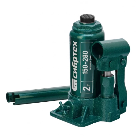 Домкрат гидравлический бутылочный Сибртех 50800, 2 т, 150-280 мм купить в Тюмени