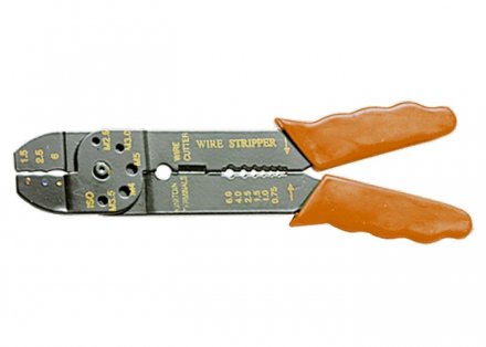 Щипцы 210 мм для зачистки электропроводов и обжима контактных клемм 1,5–6,5 мм SPARTA 177505 купить в Тюмени