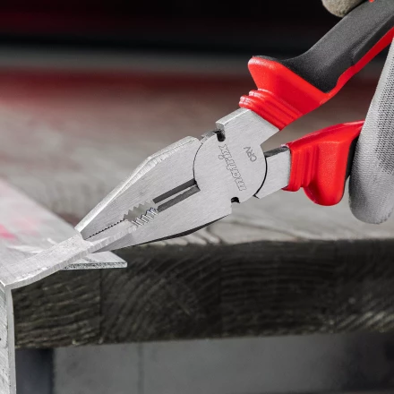 Плоскогубцы комбинированные Matrix, 200 мм, хром-ванадий, двухкомпонентные рукоятки, 17092 купить в Тюмени