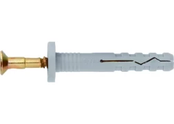 Дюбель-гвоздь полипропиленовый с цилиндрическим бортиком 6х80 мм 100 шт ШУРУПЬ 42149