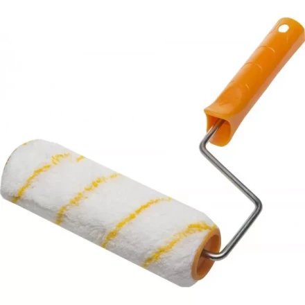 Валик GIRPAINT ПОЛИАКРИЛ малярный в сборе, ворс 10мм, бюгель 6мм, 30х150мм, STAYER Master 0315-15 купить в Тюмени