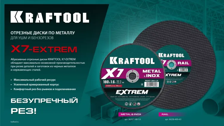 Круги отрезные абразивные, по металлу 36257-150-1.6 купить в Тюмени