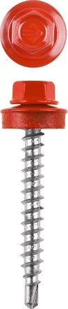 Саморезы ЗУБР окраш., RAL 3003 рубин.-красн., для крепл. кров. матер. к дерев. обреш., 4.8x60мм, 200шт 4-300315-48-060-3003 купить в Тюмени