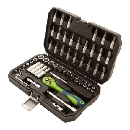 Набор инструментов 56 предметов, CrV, 1/4&quot; Сибртех 13525 купить в Тюмени