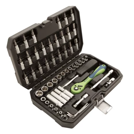 Набор инструментов 56 предметов, CrV, 1/4&quot; Сибртех 13525 купить в Тюмени