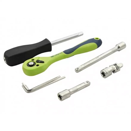 Набор инструментов 56 предметов, CrV, 1/4&quot; Сибртех 13525 купить в Тюмени