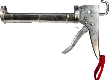 Пистолет для герметика 310 мл &quot;полуоткрытый&quot; хромир. зубчатый шток 7 мм  MATRIX 88640 купить в Тюмени