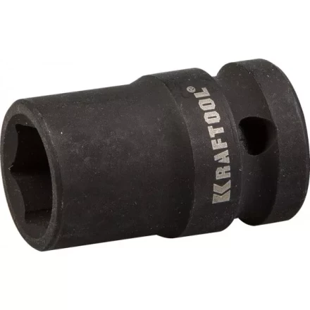 Торцовая головка KRAFTOOL &quot;INDUSTRIE QUALITAT&quot; ударная (1/2&quot;), FLANK, Cr-Mo, фосфатированная, 13 мм 27940-13_z01 купить в Тюмени