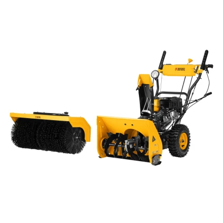 Гибридная снегоуборочная машина с функц. подметания SWB-800, 212 сс, руч. старт, 2 насадки// Denzel 97662 купить в Тюмени