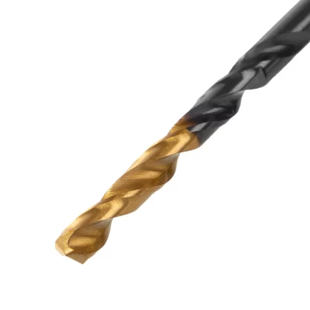 Сверло по металлу, 4 мм, HSS-Tin, Golden Tip, 10 шт. Denzel 717209 купить в Тюмени