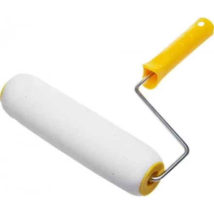 Валик &quot;СТРУКТУРНЫЙ ПОРОЛОН В ГОРОШЕК&quot; малярный в сборе, бюгель 6мм, 80x240мм, STAYER Profi 0367-24 купить в Тюмени