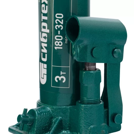 Домкрат гидравлический бутылочный Сибртех 50801, 3 т, 180-320 мм купить в Тюмени