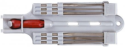 Набор ЗУБР: Надфили с пластиковой ручкой, с подвеской, 140мм, 6шт 4-16055-H6 купить в Тюмени