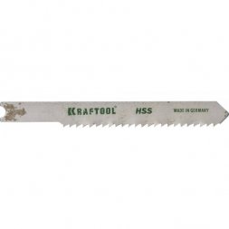 Полотна KRAFTOOL, U118B, для эл/лобзика, HSS, по металлу (1,5-5мм), US-хвост., шаг 2мм, 55мм, 2шт 159651-2