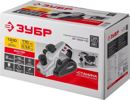 Рубанок электрический + станина ЗР-1300-110 серия МАСТЕР купить в Тюмени