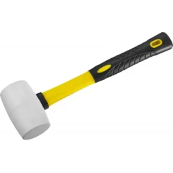 Киянка STAYER "PROFI" резиновая БЕЛАЯ, с фиберглассовой ручкой, 230г 20533-230