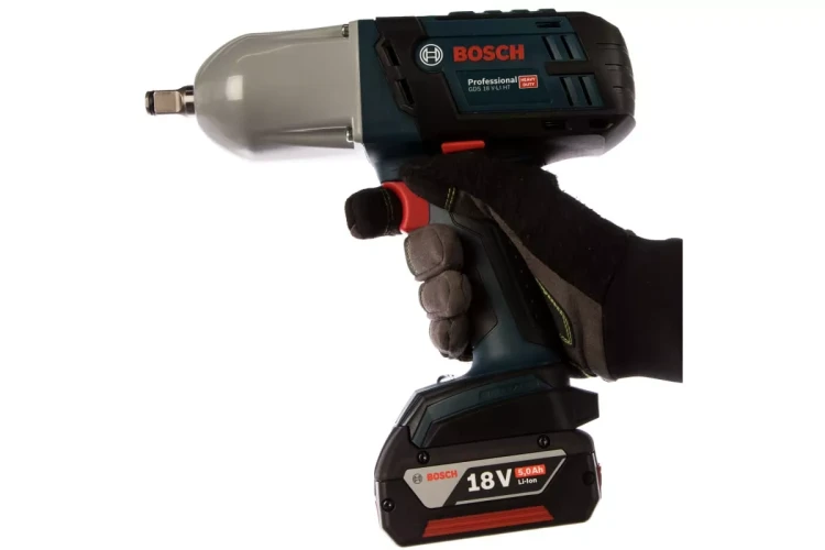 Bosch Аккумуляторный ударный гайковерт GDS 18 V-LI HT 06019B130A купить в Тюмени