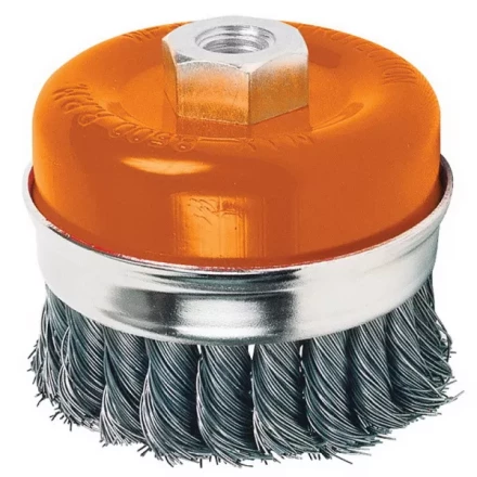 Щетка чашечная для шлифмашин сталь 80мм M14 S-T Кратон 1 11 02 002 купить в Тюмени
