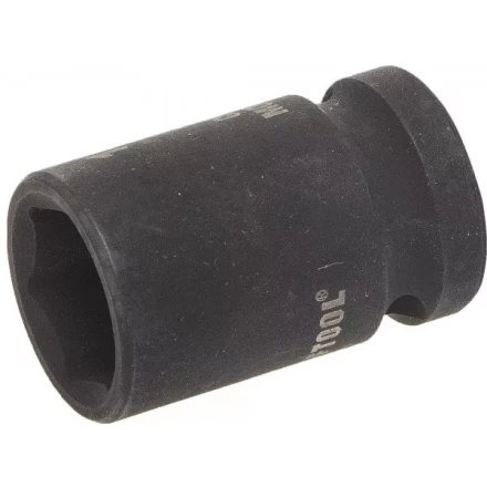 Торцовая головка KRAFTOOL &quot;INDUSTRIE QUALITAT&quot; ударная (1/2&quot;), FLANK, Cr-Mo, фосфатированная, 16 мм 27940-16_z01 купить в Тюмени