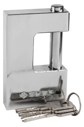 Замок ЗУБР &quot;ЭКСПЕРТ&quot; навесной, стальной корпус, П-образная форма, 90мм 37281-90 купить в Тюмени