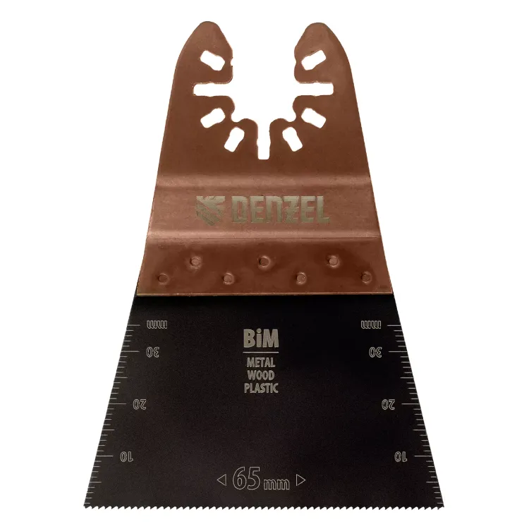 Насадка для МФИ режущая прямая, BiM, по металлу и дереву, 65 x 1.2 мм, мелкий зуб Denzel 782303 купить в Тюмени