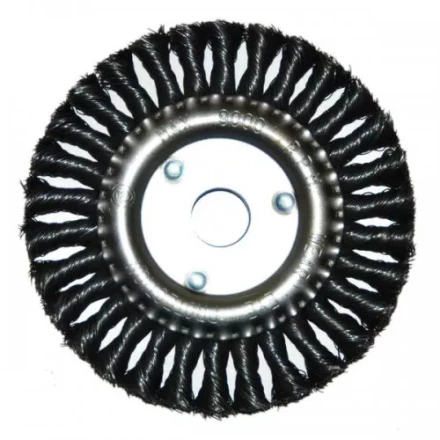 Щетка для УШМ Ф22,2/150 мм дисковая сталь витая Энкор 51585 купить в Тюмени