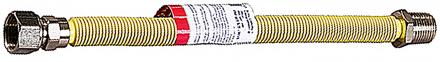 Подводка-сильфон ЗУБР для газа, растяжная, нержавеющая сталь, г/ш 1/2&quot; - 0,75-1,5м 51007-G/S-075-150 купить в Тюмени