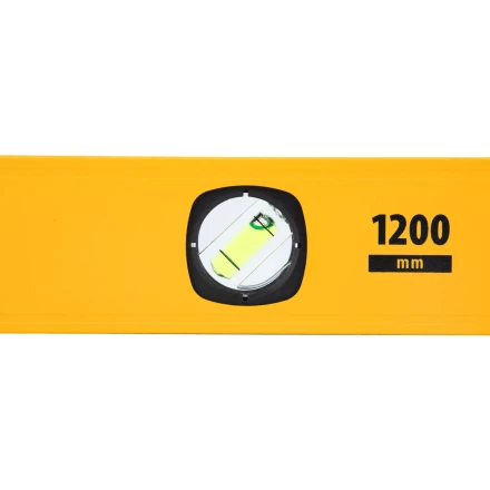 Уровень алюминиевый Denzel 33694, магнит, фрезерованный, 3 глазка (1 зеркал.), 0,5 мм/м, 1200 мм купить в Тюмени