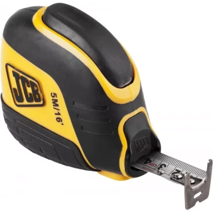 Рулетка JCB, автостоп, двусторонняя шкала, двухкомпонентный корпус, 5м JMS003 купить в Тюмени