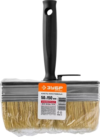 Кисть-макловица ЗУБР &quot;ОПТИМА&quot;, светлая щетина, пластмассовый корпус, 50х150мм 01802-15 купить в Тюмени
