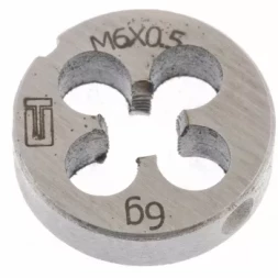 Плашка М6 х 0,5 мм СИБРТЕХ 77015