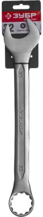 Ключ ЗУБР &quot;МАСТЕР&quot; гаечный комбинированный, Cr-V сталь, хромированный, 32мм 27087-32 купить в Тюмени