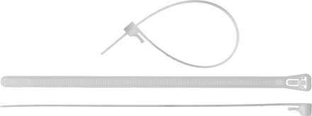 Кабельные стяжки разъемные белые КСР-Б1 нейлоновые промфасовка серия ПРОФЕССИОНАЛ купить в Тюмени