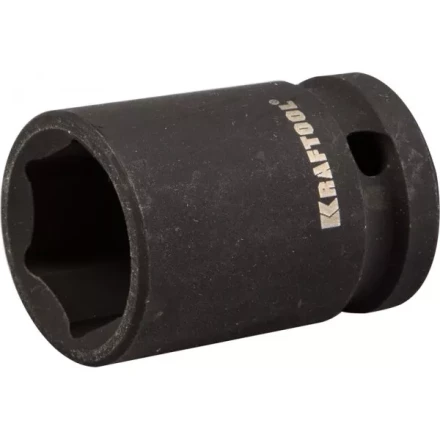 Торцовая головка KRAFTOOL &quot;INDUSTRIE QUALITAT&quot; ударная (1/2&quot;), FLANK, Cr-Mo, фосфатированная, 17 мм 27940-17_z01 купить в Тюмени