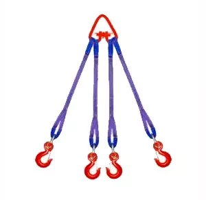 Строп текстильный четырехветвевой 4СТ 20 т  L=4 м  5:1 Звено РТ-3 купить в Тюмени