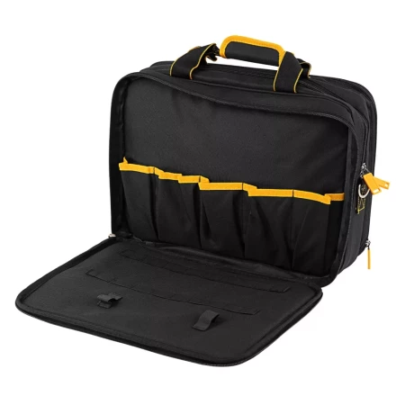 Сумка для инструмента, 400х170х300 мм, 3 отделения, 28 карманов, наплечный ремень// Denzel 90295 купить в Тюмени