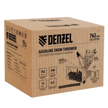 Бензиновая снегоуборочная гусеничная машина SBL 711DT PRO Denzel 97656 купить в Тюмени