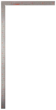 Угольник ЗУБР &quot;ЭКСПЕРТ&quot; столярный нерж. сталь, шкала: шаг 1 мм, гравированная, 500 х 250 мм 34350-50 купить в Тюмени