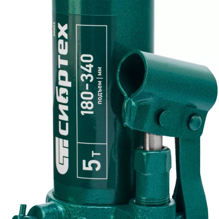 Домкрат гидравлический бутылочный Сибртех 50803, 5 т, 180-340 мм купить в Тюмени