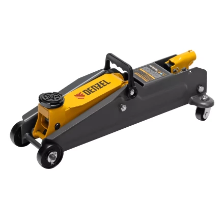 Домкрат гидравлический подкатной Denzel 51230, 2 т, 135-385 мм купить в Тюмени