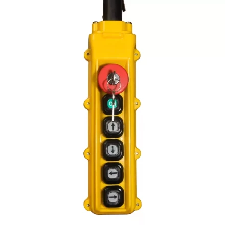 Пульт управления для талей CD (4 кнопки + пуск + аварийный бутон 380в) 1001742 купить в Тюмени