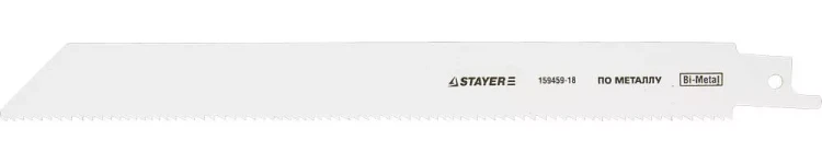 Полотно STAYER "PROFI" S1122EF для сабельной эл. ножовки Bi-Met, тонколистовой, профильн металл, нерж сталь, цвет мет 159459-18 купить в Тюмени