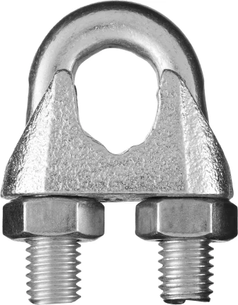 Зажим троса DIN 741, оцинкованный, 5мм, 100 шт, STAYER Master 30535-05 30535-05 купить в Тюмени