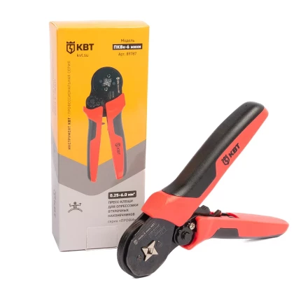 Пресс-клещи КВТ ПКВк-6 мини для опрессовки втулочных наконечников до 6.0 мм (89787) купить в Тюмени