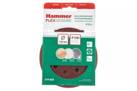 Круг шлиф. самосцепляющийся HAMMER 125мм P100 8отв.