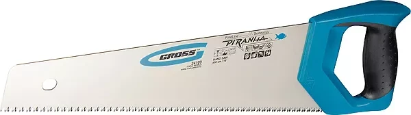 Ножовка по дереву "PIRANHA" 450 мм 7-8 TPI зуб - 3D каленый зуб 2-х комп. рук-ка GROSS 24100 купить в Тюмени